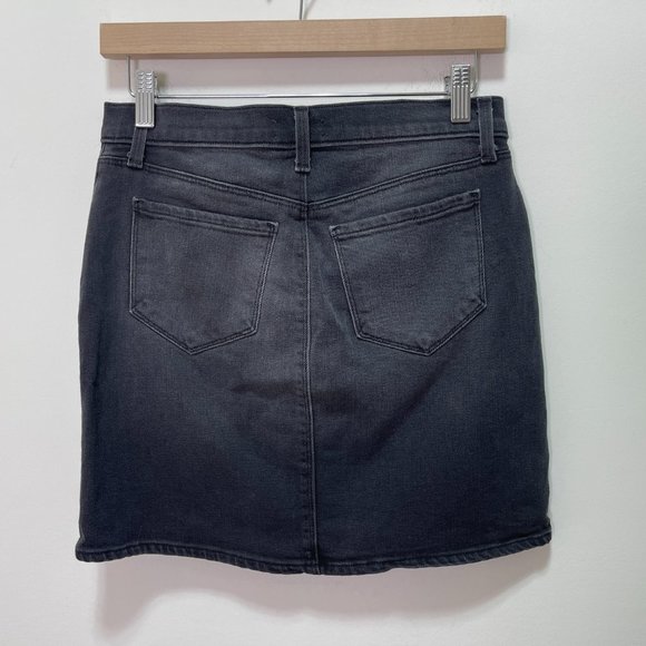 L’agence High Rise Lace Up Denim Mini Skirt sz 25 - Picture 10 of 12